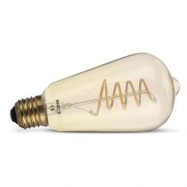 led fil cob st64 e27 4w 2700k golden spirale boite (715921)