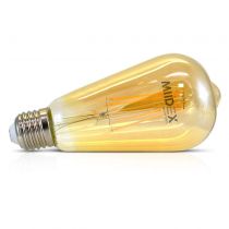 led fil cob st64 e27 5 w 2700 k golden boite (71591)