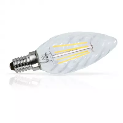 led fil cob torsade e14 4w 2700k claire dimmable boite (71235)