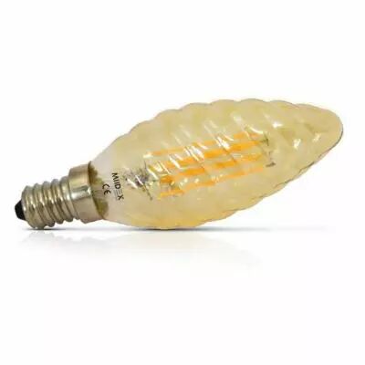 led fil cob torsade e14 4w 2700k golden blister x2 (712331)