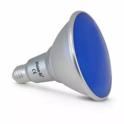 led par38 16 watt e27 bleu 25� ip 65 boite (8106)