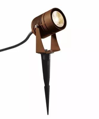 LED SPIKE, projecteur ext�rieur, rouille, LED, 6W, 3000K, IP55 (1002203)