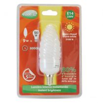 led vision-el e14 9w flamme 3100k blister (7122b)