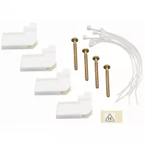 legrand-ensemble de fixation coffret encastr&eacute; - 4 griffes + colliers attache-c&acirc;bles (001490)