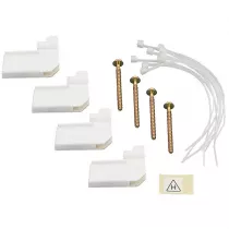 legrand-ensemble de fixation coffret encastr&eacute; - 4 griffes + colliers attache-c&acirc;bles (001490)