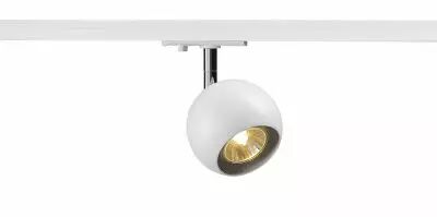 LIGHT EYE 90, spot pour rail 1 allumage, int�rieur, blanc/chrome, GU10/QPAR51, 50W max (144011)