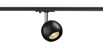 LIGHT EYE 90, spot pour rail 1 allumage, intérieur, noir/chrome, GU10/QPAR51, 50W max (144010)