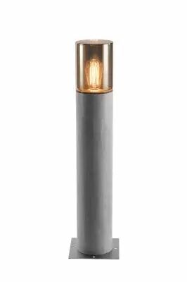 LISENNE 70, borne ext�rieure, gris/verre fum�, E27, 23W max, IP54, basalte (1000666)