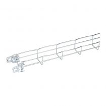 Lot de 10 Chemin de câbles fils Pré-éclissé Cablofil avec bord sécurité FCFA Fasclic Auto - haut. 54mm, larg. 50mm, long. 3m - E