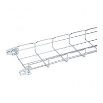 Lot de 10 Chemin de câbles fils Pré-éclissé Cablofil avec bord sécurité FCFA Fasclic Auto - haut. 54mm, larg. 150mm, long. 3m - 