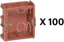 Lot de 100 boîtes Distribox maçonnerie profondeur 40mm (080117L)