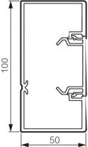 Lot de 12 ogix 45 - 100 x 50 Blanc Artic Fond PVC 1 compartiment (fond livré seul, rajouter 1 couvercle)(68000)