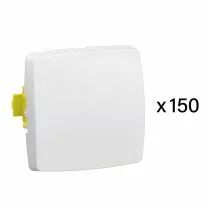 Lot de 150 interrupteurs ou VV simples Appareillage Saillie composable blanc (086115LA)