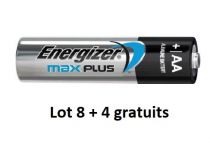 Lot piles Energizer LR6/AA 8 + 4 gratuits