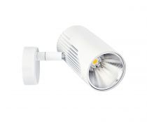 LUMI 01 - Proj. s/patère, blanc, angle 32°, LED intég. 17W 4000K 1800lm (50167)