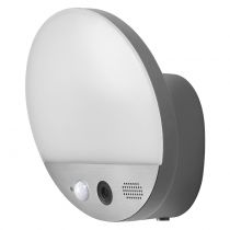 Luminaires extérieurs smart+ murale rond + caméra (564480)