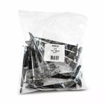 lumos access project piquet de fixation alu noir pack de 10 (8000)