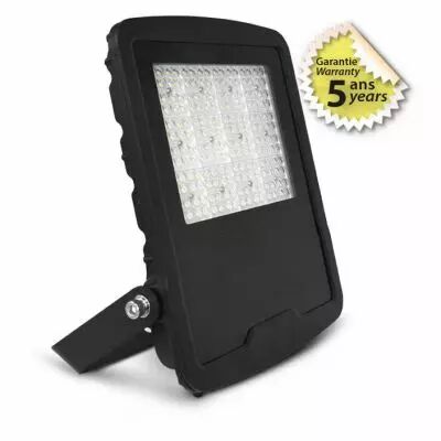 lumos asym projecteur asym 150w 4000k 40�x90� plat noir ip65 5ans (100457)
