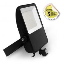 lumos project 100w 3000k plat noir ip65 + detect ir 5ans (804530)