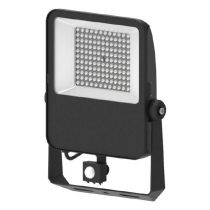 lumos project 100w 4000k plat noir ip65 + detect ir 5ans (80353)