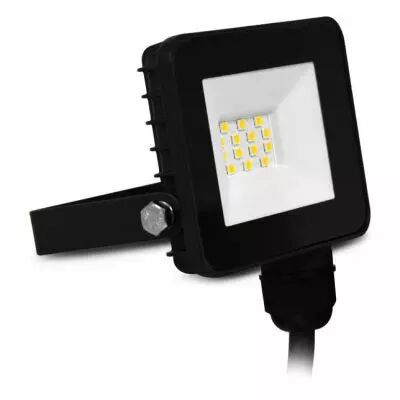 lumos slim ii project 10w 6000k plat noir ip65 (100070)
