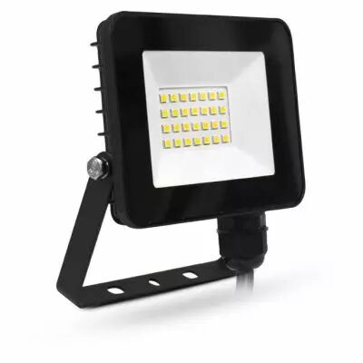 lumos slim ii project 20w 3000k plat noir ip65 (100065)