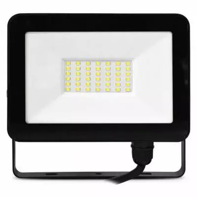 lumos slim ii project 30w 3000k plat noir ip65 (100067)