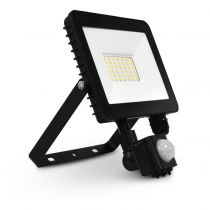 lumos slim ii project 30w 6000k plat noir + detect ip65 (100069)
