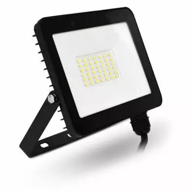 lumos slim ii project 30w 6000k plat noir ip65 (100041)
