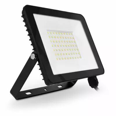 lumos slim ii project 50w 4000k plat noir ip65 (100098)