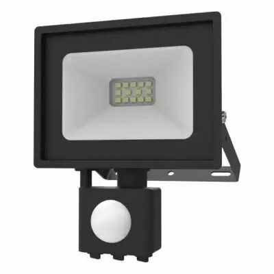 lumos slim project 10w 3000k noir ip65 + detect ir (80361)