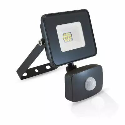 lumos slim project 10w 4000k noir ip65 + detect ir (80302)
