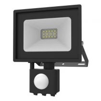 lumos slim project 10w 6000k noir ip65 + detect ir (80300)