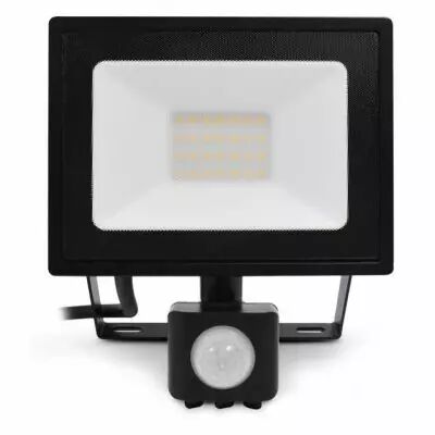 lumos slim project 20w 4000k noir ip65 + detect ir (80312)