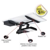 lumos solaire project 90w 3000k ip65 + detecteur (80713)