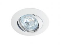 LUNAR 230 CX -Encastré GU10, rond, basc., blanc, connex. s/outil, lampe non incl (4559)