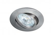 LUNAR 230 CX-Encastré GU10, rond, basc., nickel, connex. s/outil, lampe non incl (4560)