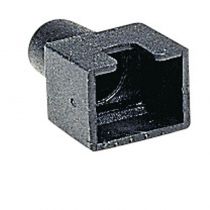 Manchon noir pour fiches RJ45 pour câble rond (051706)