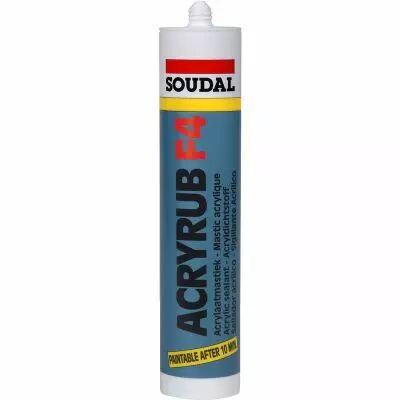 Mastic acryrub F4 blanc 300ml (120659)