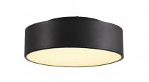 MEDO 30, plafonnier intérieur, rond, noir, LED, 16W, 3000K, variable Triac (135020)