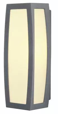 MERIDIAN BOX, applique ext�rieure, diffuseur opalescent, anthracite, E27, 25W max, IP54, d�tecteur de mouvements (230085)