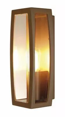 MERIDIAN BOX, applique ext�rieure, diffuseur transparent, rouille, E27, 25W max, IP54 (230657)