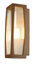 MERIDIAN BOX, applique extérieure, diffuseur transparent, rouille, E27, 25W max, IP54 (230657)