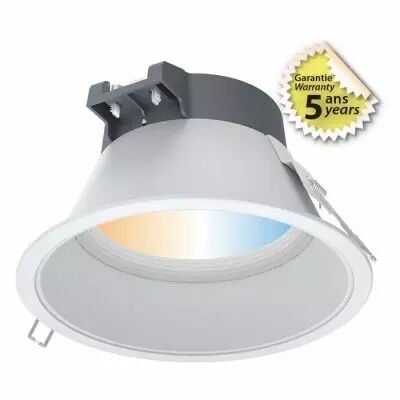 mira downlight basse luminance 30w cct 3000k/4000k/6000k ip44 5ans (100316)