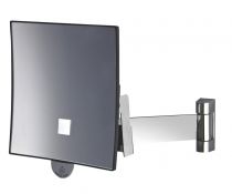 Miroir ECLIPS carré lumineux bras plat (866965)