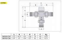 Mitigeur thermostatique 1/2\  NF (MT521715)