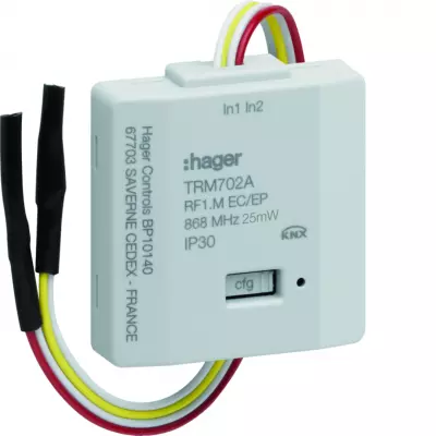 module 2 entr�es � encastrer alimentation pile knx radio (trm702a)