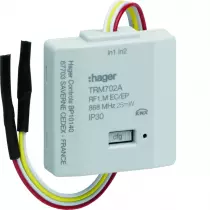 module 2 entrées à encastrer alimentation pile knx radio (trm702a)