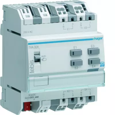 Module 4 entr�es modulaires 230V~ (TXA304)