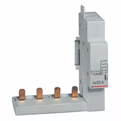 Module de raccordement par peigne pour DX� , DX�-ID et DX�-IS - � borne automatique - 4P jusqu\'� 63A - 1 module (406301)